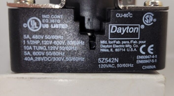 DAYTON 5Z542N POWER