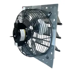 DAYTON SHUTTER MOUNT EXHAUST FAN 12 IN BLADE, VARIABLE SPEED, 2/3HP, 484X38