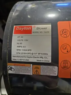 BLOWER 1XJY2