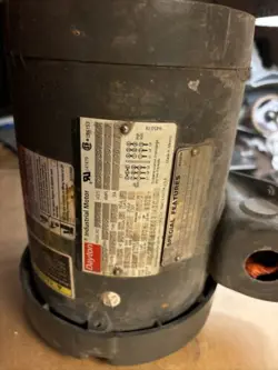 DAYTON INDUSTRIAL MOTOR MODEL # 9N084 230/460V 6.0 AMP 60 HZ 145JM UT-4