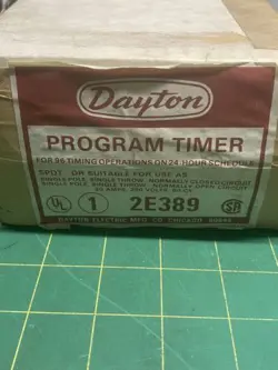 SWITCH PROGRAM TIMER