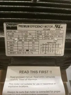PUMP HP 208-240/480V