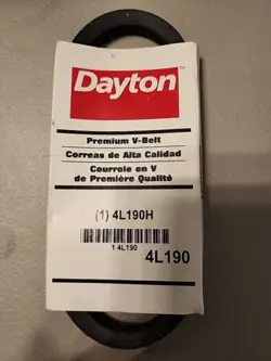 DAYTON 4L190H 4L190 V-BELT  19” OD X 1/2