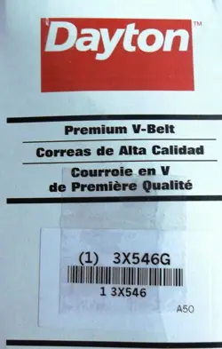 3X546G V-BELT NEW
