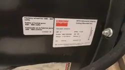 DAYTON 3XK73 FAN