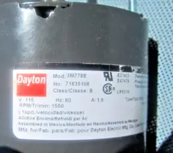 1550 RPM 115VAC