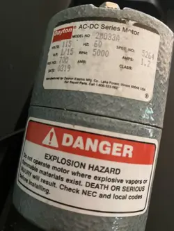 DAYTON AC-DC SERIES MOTOR 115 VOLTS