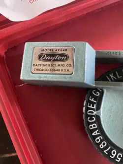 DAYTON TAPE EMBOSSING