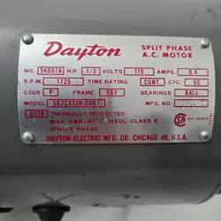 DAYTON SPLIT-PHASE ELECTRIC