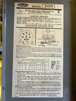 TIME SWITCH 2A208