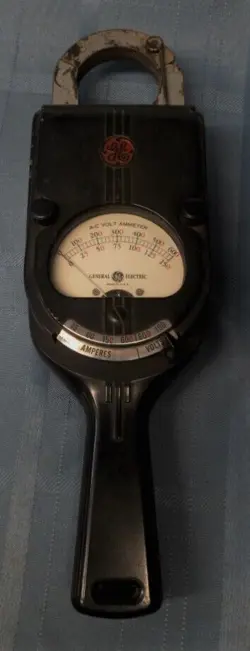 GE VOLT AMP METER DAYTON OHIO ANTIQUE POWER COMPANY 