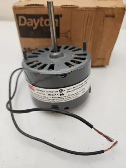 NEW DAYTON 3M534A HVAC FAN BLOWER SHADED POLE MOTOR 1550 RPM 1/100 HP 115 V A10