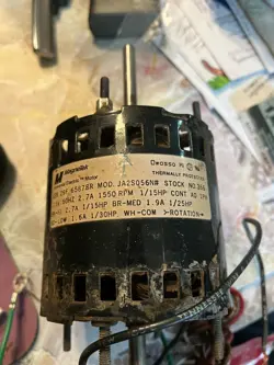 RPM. 1/20 HP