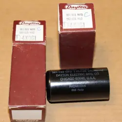 ONE DAYTON 4X061 ELECTROLYTIC CAPACITOR 161-193 MFD 110/125 VAC