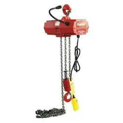 DAYTON 2GTD8 ELECTRIC CHAIN HOIST, 2,000 LB, 15 FT, HOOK MOUNTED - NO TROLLEY,