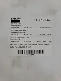 DAYTON 6KD74A DC