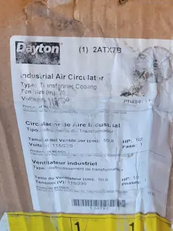 IN. 6600 CFM.