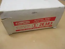 MANUAL RESET LIMIT