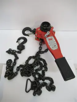 DAYTON 4ZX44B, 3/4 TON LEVER CHAIN HOIST, 10' LIFT