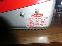 DAYTON FOOT SWITCH