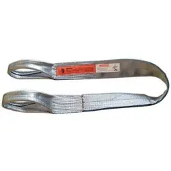 DAYTON 2MKA2 WEB SLING, TYPE 3, 8 FT L, 3 IN W, POLYESTER, GRAY