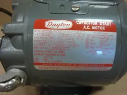DAYTON CAPACITOR START ELECTRIC MOTOR 1/2 HP 5/8