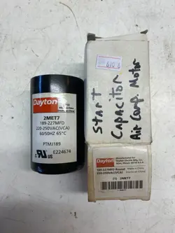 DAYTON 2MET7 MOTOR START CAPACITOR 189-227 MFD ROUND