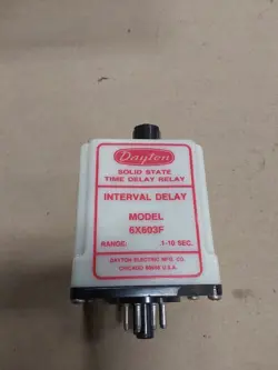 DAYTON 6X603F SOLID STATE TIME DELAY RELAY