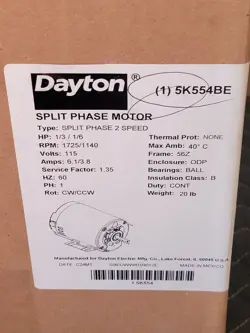 5K554 DAYTON 5K554BE.