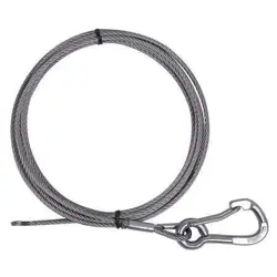 DAYTON 35Z854 WINCH CABLE,SS,3/16 IN. X 20 FT.