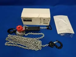 DAYTON 425Z65 LEVER CHAIN HOIST, 550 LB LOAD CAPACITY, 10 FT HOIST LIFT