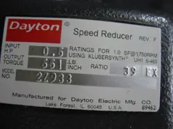 DAYTON 2Z933 SPEED