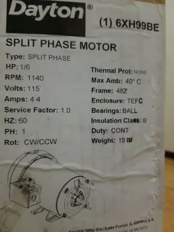 1/6 HP 1140