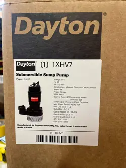 SUMP PUMP 1XHV7