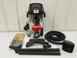 DAYTON - 61HV95 WALL MOUNT SHOP VACUUM,4 1/2 GAL 720 W