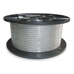 DAYTON 1DLA8 CABLE,1/4 IN,200 FT,1400 LB CAPACITY
