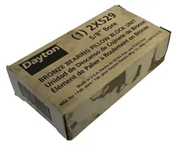 DAYTON 2X529 BRONZE PILLOW BLOCK BEARING 5/8