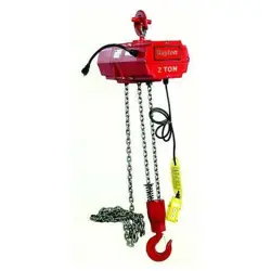DAYTON 2GXH7 ELECTRIC CHAIN HOIST, 4,000 LB, 15 FT, HOOK MOUNTED - NO TROLLEY,