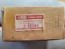 DAYTON 2E380 GAS MANIFOLD VALVE 1/2
