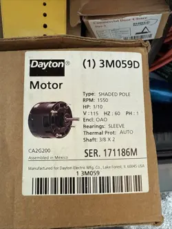 DAYTON MOTOR 1/10 