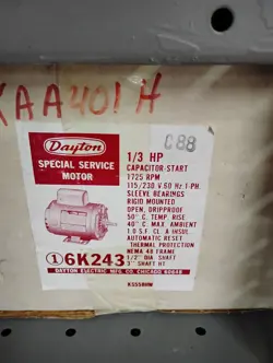 CAPACITOR START 6K243