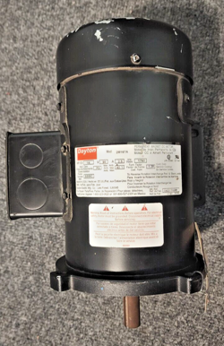 DAYTON PERMANENT MAGNET DC MOTOR MODEL 2M167A 1/4HP 90V 2.5A 1750RPM