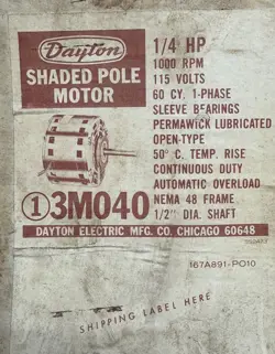 1/4 HP 1000