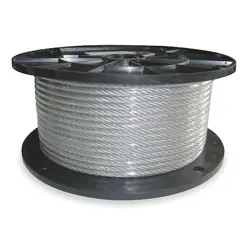 DAYTON 1DLA4 CABLE,1/4 IN,250 FT,1400 LB CAPACITY