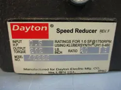 DAYTON SPEED REDUCER