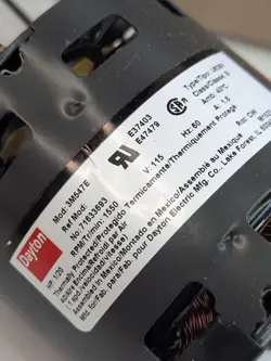 115V 1/20HP 1550RPM