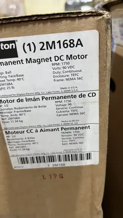 2M168  DAYTON DC PERMANENT MAGNET MOTOR