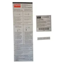 INSTRUCTION LABEL