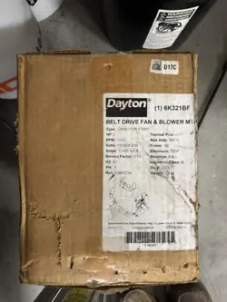 6K321BF MOTOR HP