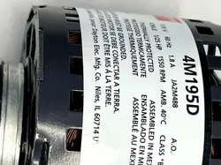 NAMEPLATE RPM 115VAC
